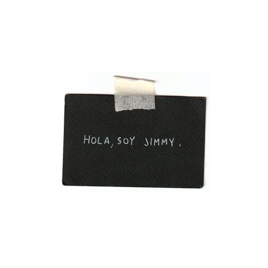 Tarjeta "Hola, soy Jimmy"